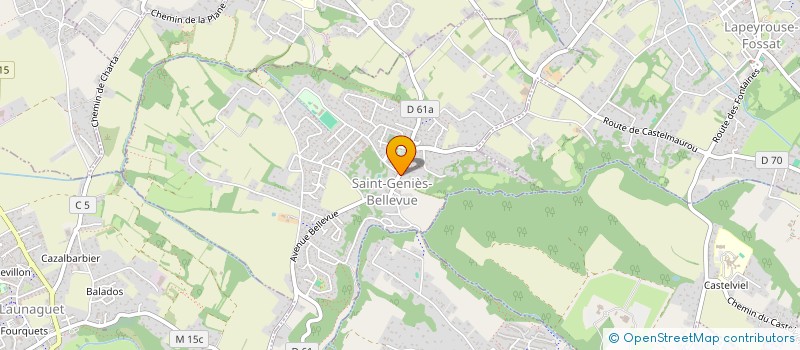 localisation de l'entreprise MADAME NICOLE TERRANCLE  SAINT-GENIES-BELLEVUE