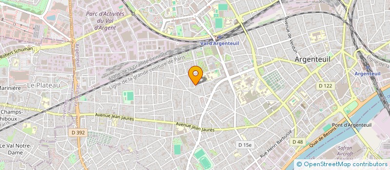 localisation de l'entreprise MADAME NICOLE TESSIER  ARGENTEUIL