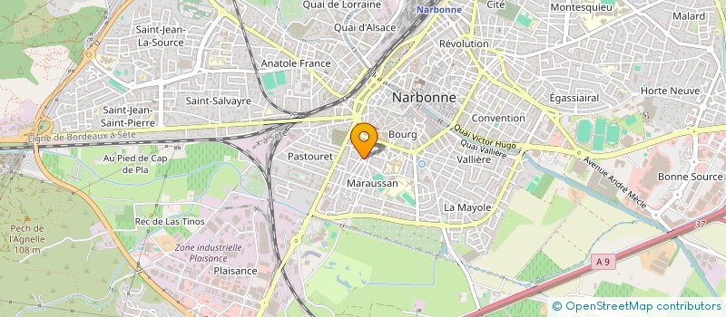 localisation de l'entreprise MADAME NICOLE THENES  NARBONNE