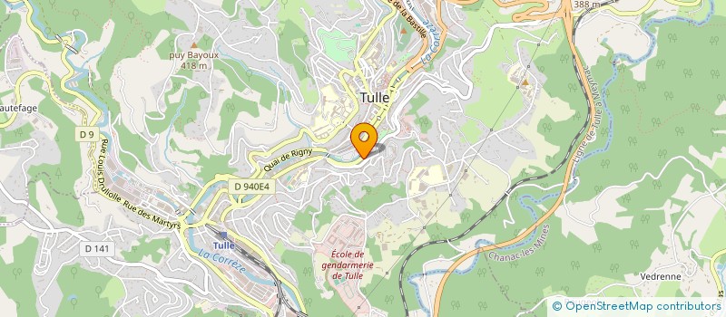 localisation de l'entreprise MADAME NICOLE THEVENOT  TULLE