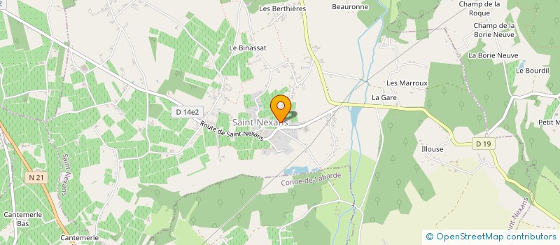 localisation de l'entreprise MADAME NICOLE TILHET  SAINT-GERMAIN-ET-MONS