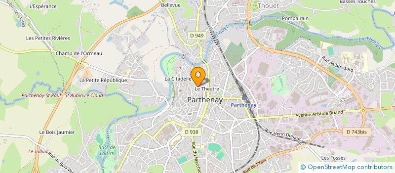 localisation de l'entreprise MADAME NICOLE TILOTTI  PARTHENAY