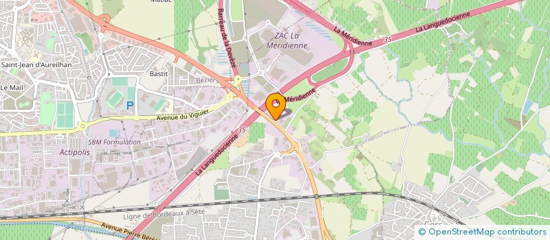 localisation de l'entreprise MADAME NICOLE TOLZA  VILLENEUVE-LES-BEZIERS