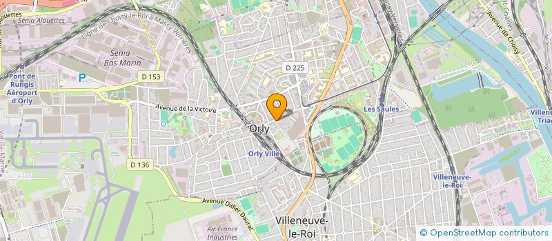 localisation de l'entreprise MADAME NICOLE TOUCHARD  ORLY