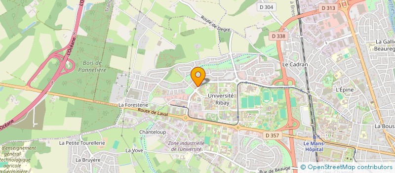 localisation de l'entreprise MADAME NICOLE TOURNET  LE MANS