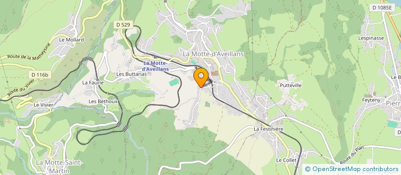 localisation de l'entreprise MADAME NICOLE TOURNOUD  LA MOTTE-D'AVEILLANS