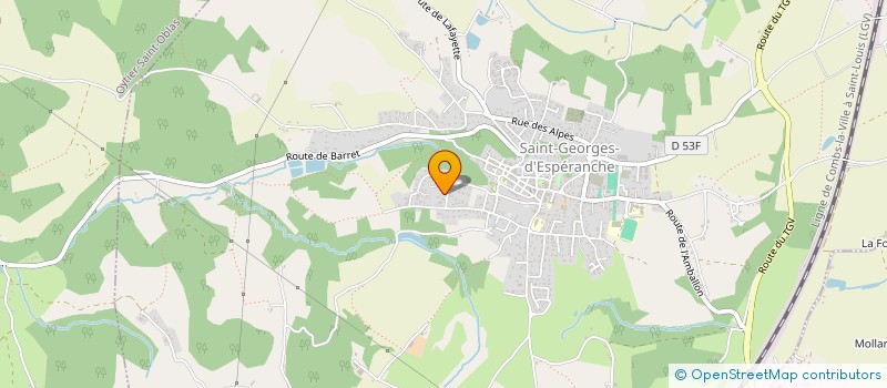 localisation de l'entreprise MADAME NICOLE TREYNARD à SAINT-GEORGES-D'ESPERANCHE