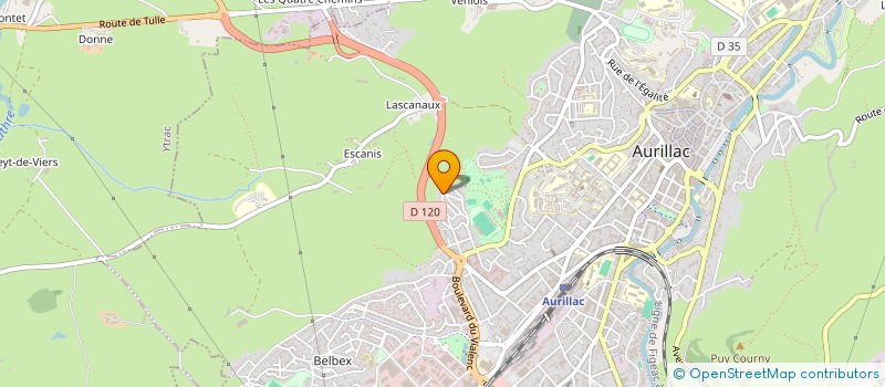 localisation de l'entreprise MADAME NICOLE UZOLS à AURILLAC