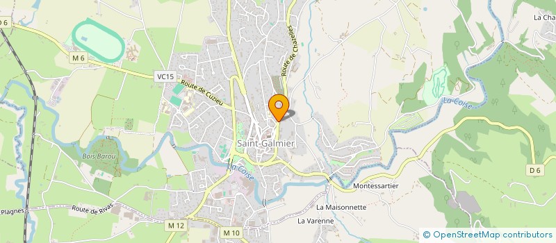 localisation de l'entreprise MADAME NICOLE VALLON  SAINT-GALMIER