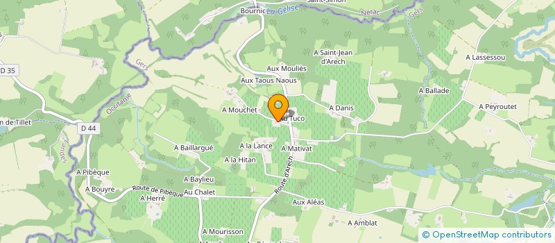 localisation de l'entreprise MADAME NICOLE VAN SNICK  CASTELNAU D'AUZAN LABARRERE