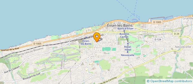 localisation de l'entreprise MADAME NICOLE VAUDOIS à EVIAN-LES-BAINS