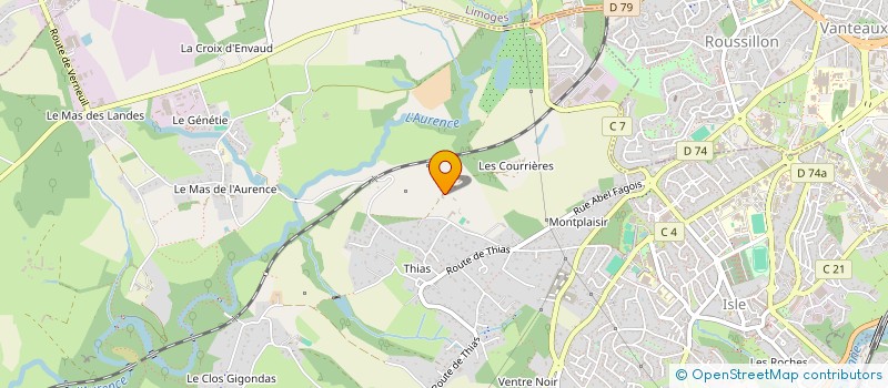 localisation de l'entreprise MADAME NICOLE VEYRIRAS  ISLE