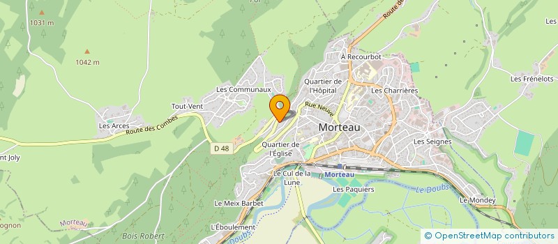 localisation de l'entreprise MADAME NICOLE VEYSSET  MORTEAU