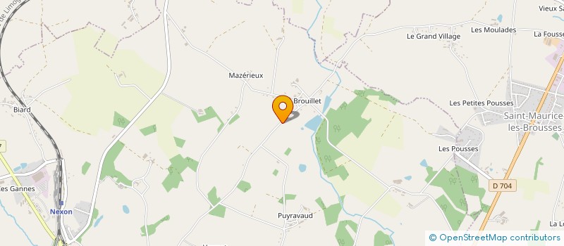 localisation de l'entreprise MADAME NICOLE VIGNAUD  NEXON