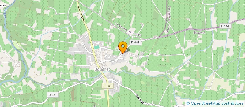 localisation de l'entreprise MADAME NICOLE VIGNE  LA BAUME-DE-TRANSIT