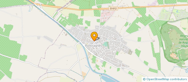 localisation de l'entreprise MADAME NICOLE VILLEBRUN  PORTIRAGNES