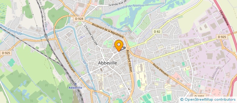 localisation de l'entreprise MADAME NICOLE VITRANT à ABBEVILLE