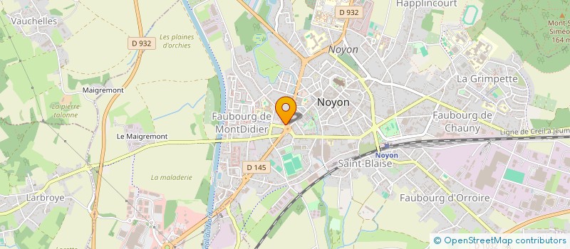 localisation de l'entreprise MADAME NICOLE WEPPE  NOYON