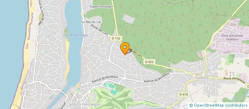 localisation de l'entreprise MADAME NICOLE WIBAUT à SOORTS-HOSSEGOR