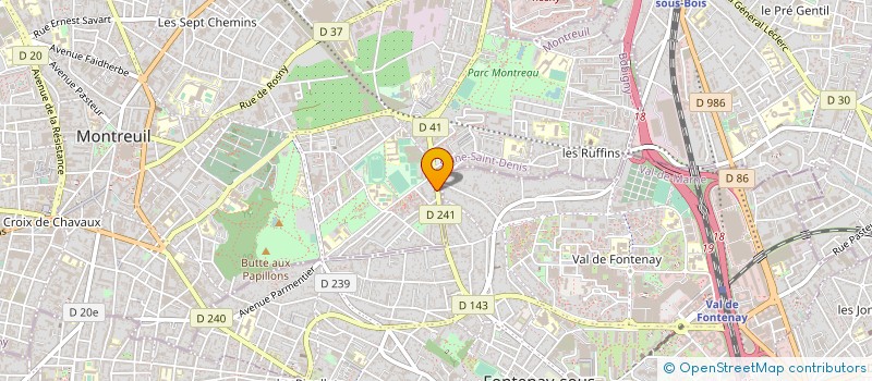 localisation de l'entreprise MADAME NICOLE WOGELL à MONTREUIL