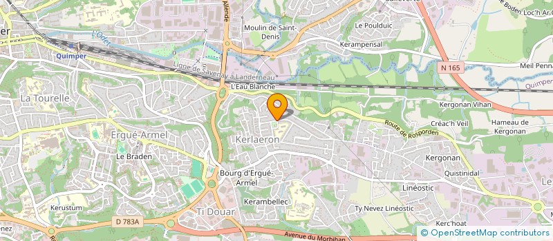 localisation de l'entreprise MADAME NICOLETA BULEARCA  QUIMPER