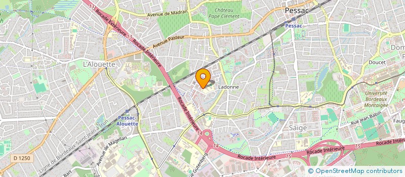 localisation de l'entreprise MADAME NICOLETA PARASCHIVA  PESSAC