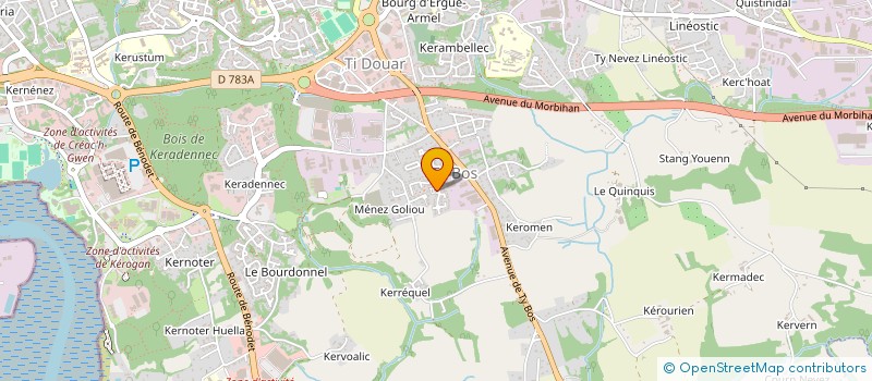 localisation de l'entreprise MADAME NICOLETTE CADET à QUIMPER