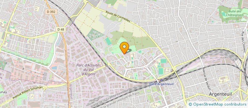 localisation de l'entreprise MADAME NICOLETTE NDILU-A-KANDA  ARGENTEUIL