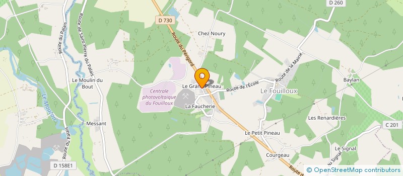 localisation de l'entreprise MADAME NICOLLE BOUTOULLE  LE FOUILLOUX