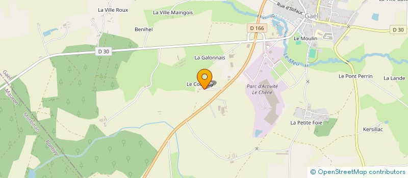 localisation de l'entreprise MADAME NICOLLE GINGUENE  SAINT-MEEN-LE-GRAND