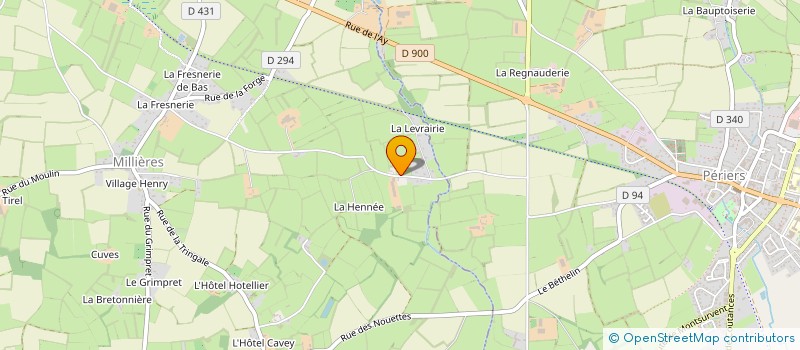 localisation de l'entreprise MADAME NICOLLE LECROSNIER  MILLIERES