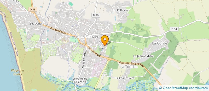 localisation de l'entreprise MADAME NICOLLE LINTIER à BREM-SUR-MER