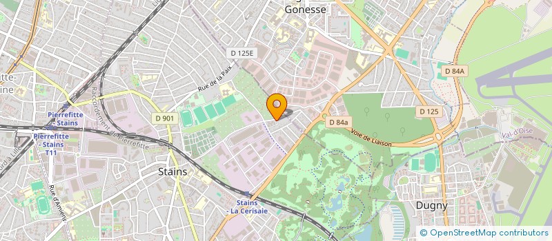 localisation de l'entreprise MADAME NIDAL MOHAMMEDI  STAINS