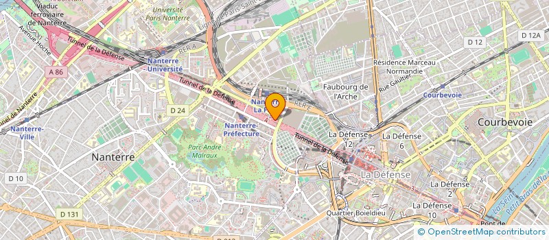 localisation de l'entreprise MADAME NIHAD AMEUR  NANTERRE