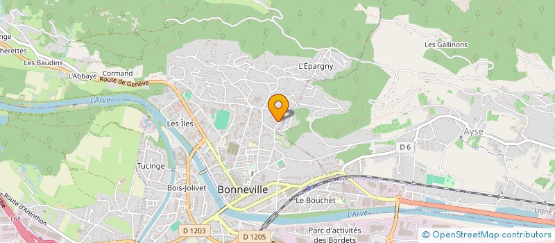 localisation de l'entreprise MADAME NIHAD CHELABI  BONNEVILLE