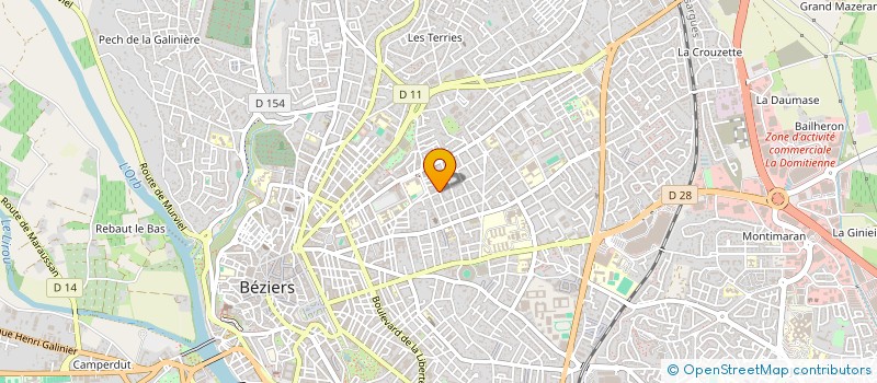 localisation de l'entreprise MADAME NIHAD NEBBAR  BEZIERS