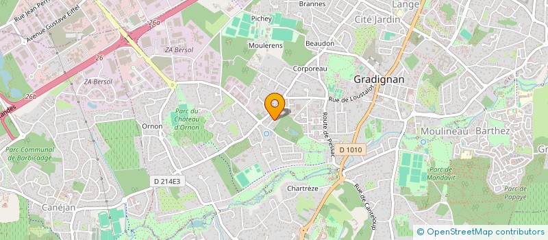 localisation de l'entreprise MADAME NIHAD SADAT  GRADIGNAN