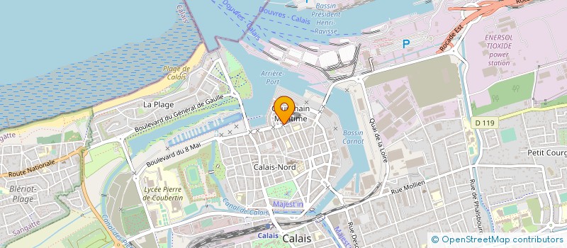 localisation de l'entreprise MADAME NIHAL BOUCHLAGHMI  CALAIS