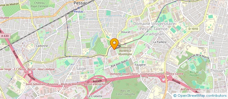 localisation de l'entreprise MADAME NIKOL BONDAREV à PESSAC