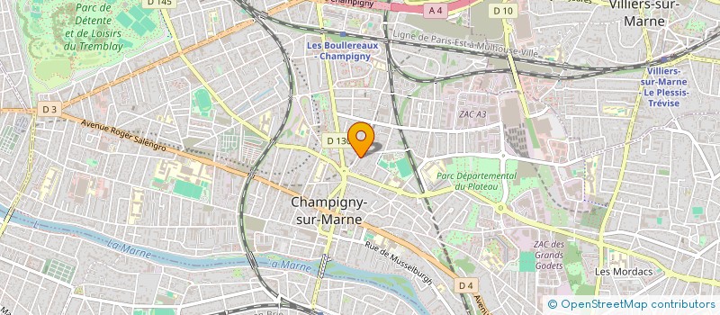 localisation de l'entreprise MADAME NIKOLIETA TKACHUK  CHAMPIGNY-SUR-MARNE