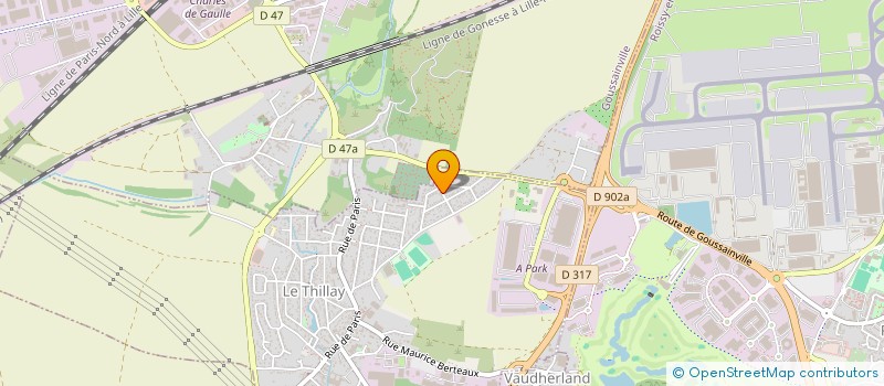 localisation de l'entreprise MADAME NILUSHIKA WARNAKULASOORIYA NATHTHANDIGE  LE THILLAY