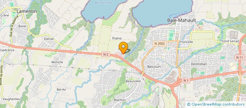 localisation de l'entreprise MADAME NILWENN LAURENT  BAIE MAHAULT