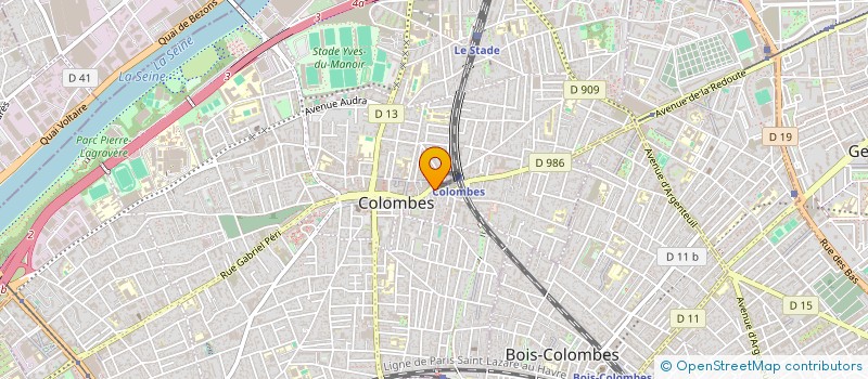 localisation de l'entreprise MADAME NINA ABDALLAH  COLOMBES