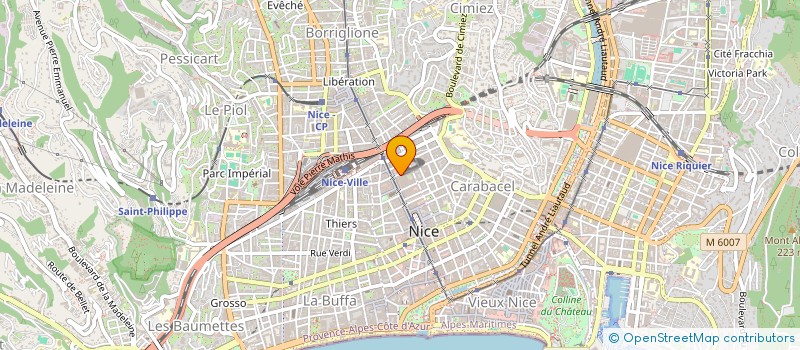 localisation de l'entreprise MADAME NINA AMIROUCHE  NICE