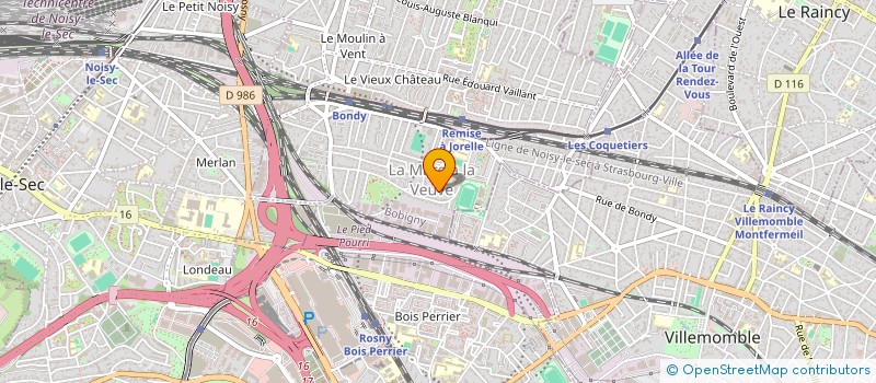 localisation de l'entreprise MADAME NINA BADYINE  BONDY