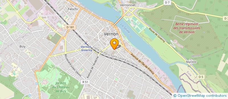 localisation de l'entreprise MADAME NINA BAHUET  VERNON