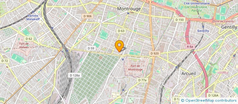 localisation de l'entreprise MADAME NINA BARRERE  MONTROUGE