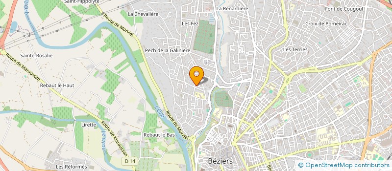 localisation de l'entreprise MADAME NINA BARRIOS  BEZIERS