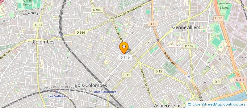 localisation de l'entreprise MADAME NINA BASSINI à BOIS-COLOMBES