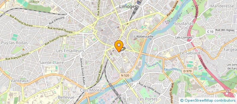 localisation de l'entreprise MADAME NINA BELLESSORT à LIMOGES
